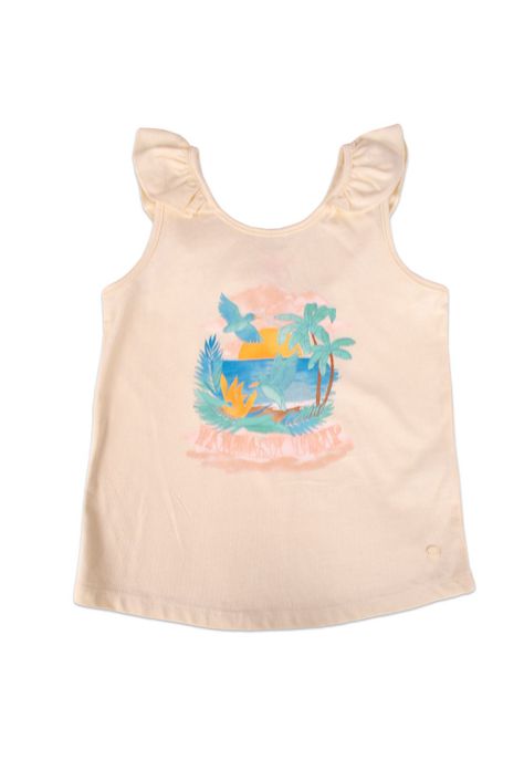Polera Niña Crudo Pillin-0