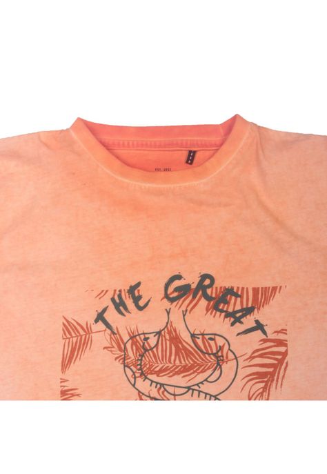 Polera Niño Naranja Pillin-3