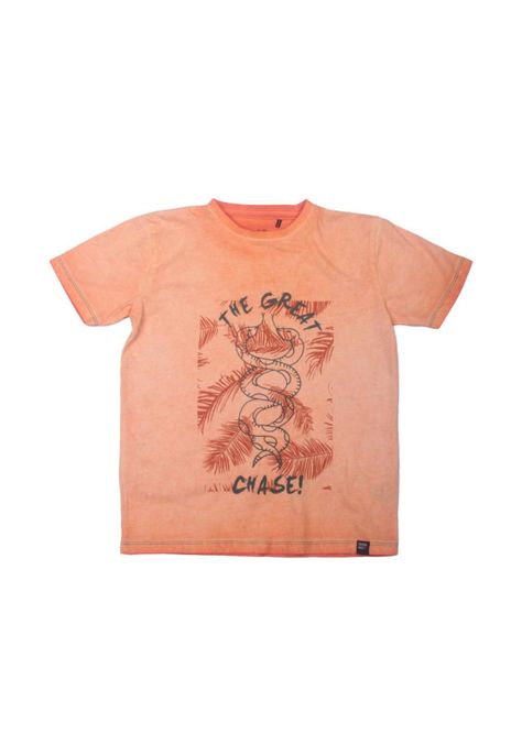 Polera Niño Naranja Pillin-0