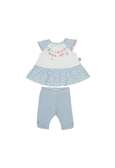 Conjunto Bebe Niña Crudo Pillin-0