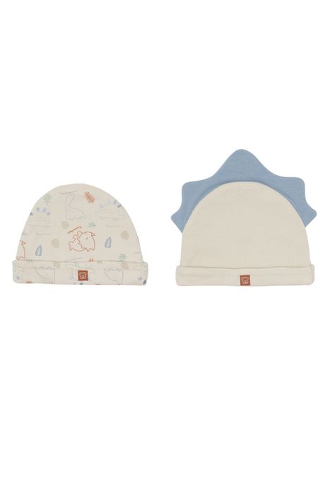 Pack 2 Pcs Gorro Bebé Niño Estampado Multicolor Pillín-2