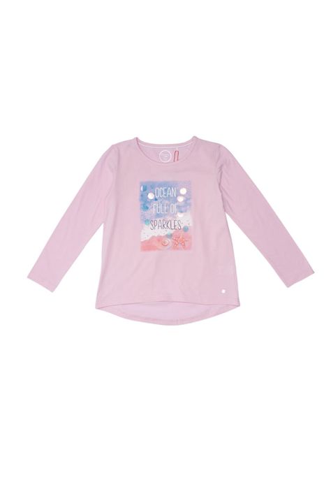 Polera Manga Larga Niña Lila Pillin-1