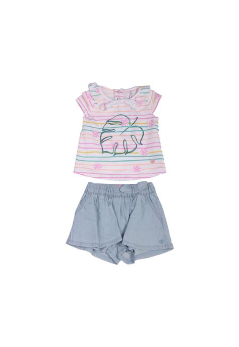 Conjunto Bebe Niña Blanco Pillin-1