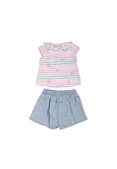 Conjunto Bebe Niña Blanco Pillin-4