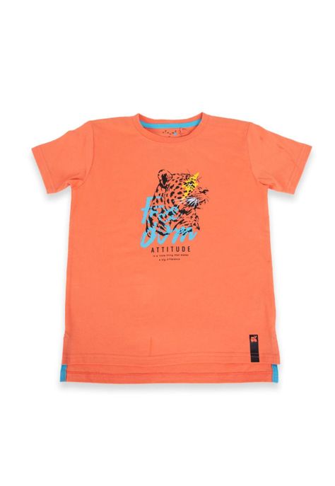 Polera Niño Naranja Pillin-0