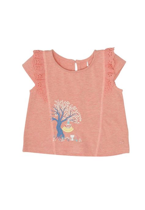 Polera Bebé Niña Rosado Pillin-0
