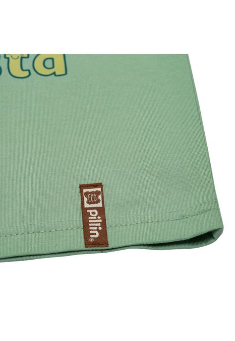 Polera Bebe Niño Verde Pillin-2