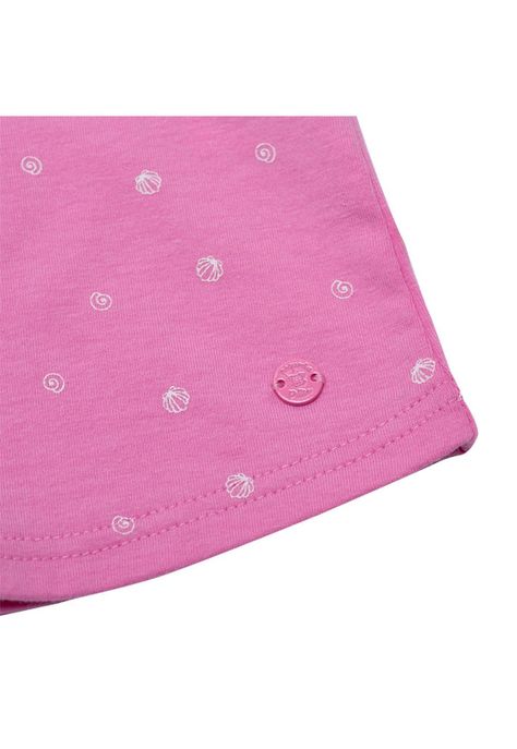 Polera Bebé Algodón Verano Niña Rosado-2
