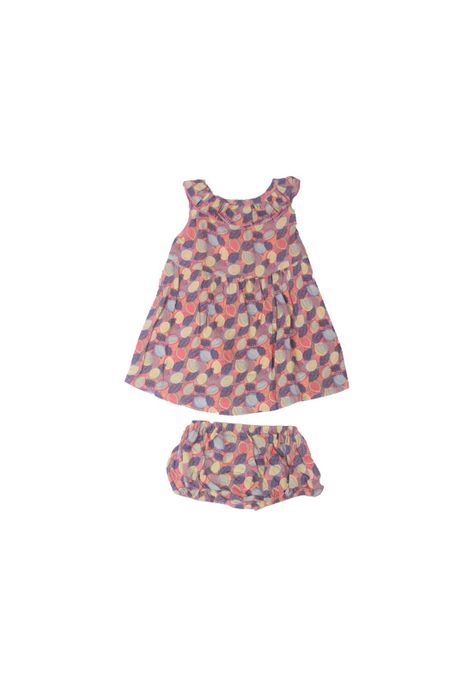 Vestido Bebe Niña Naranja Pillin-3