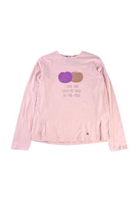 Polera Manga Larga Niña Rosado Pillin-0