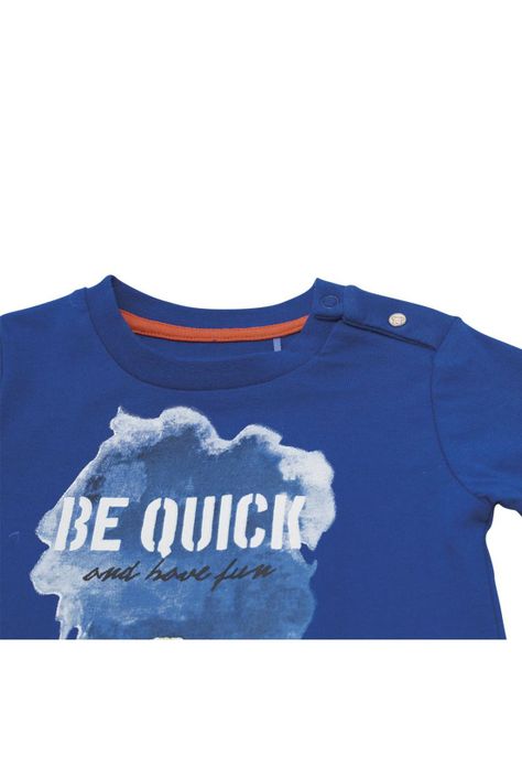Polera Manga Larga Bebé Niño Azul Pillin-1
