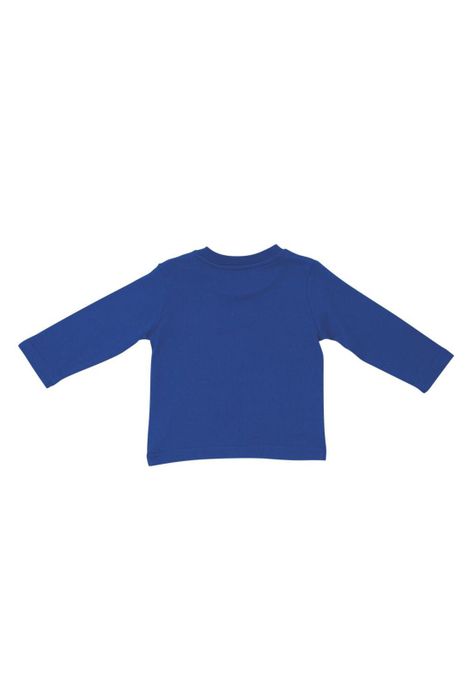 Polera Manga Larga Bebé Niño Azul Pillin-2