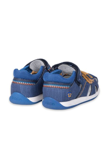 Sandalias Clasico Bebe Niño Azul Pillin (PZA423-24AZU)-3