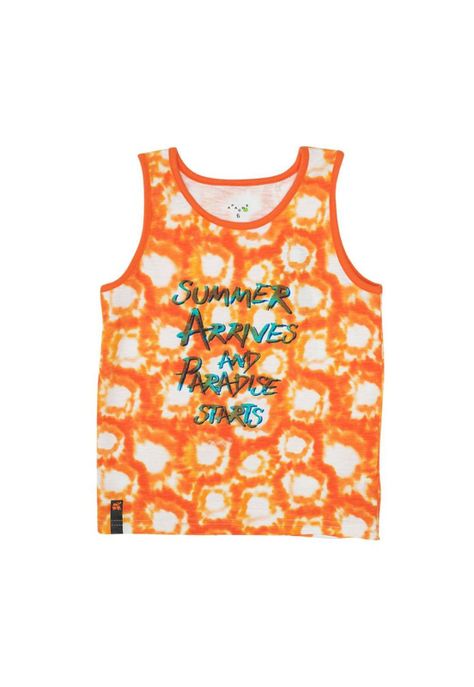 Polera Niño Naranja Pillin-0