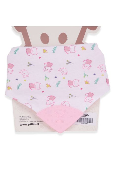 Babero Unisex Rosado Pillin-0