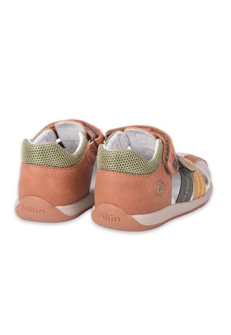 Sandalias Clasico Bebe Niño Café Pillin-3