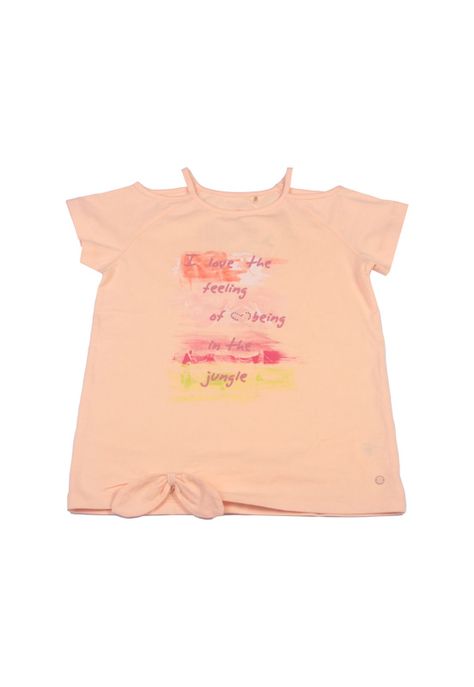 Polera Niña Naranja Pillin-1