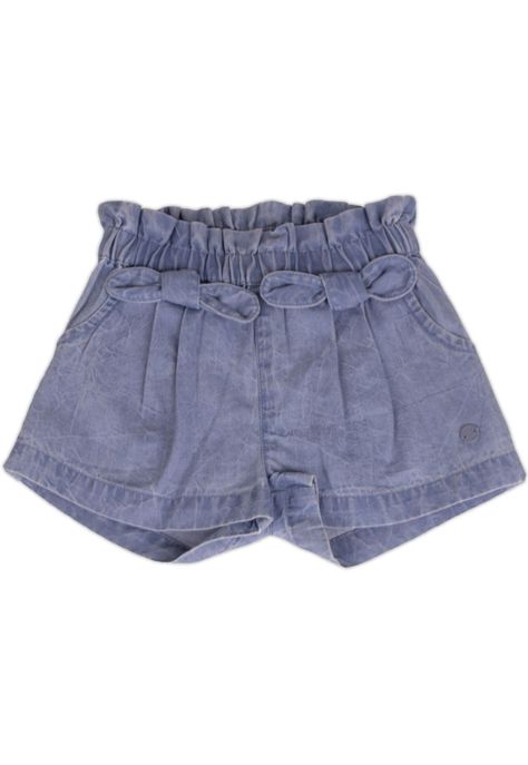 Short Bebe Niña Celeste Pillin-0