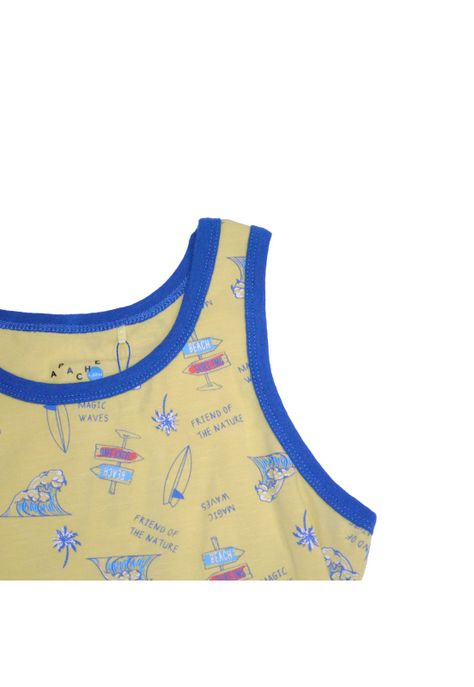 Polera Niño Amarillo Pillin-1