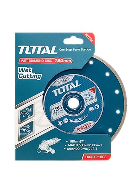 Disco Diamantado Corte Humedo 7 180mm Total Tac2121803-0