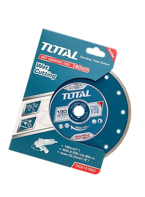 Disco Diamantado Corte Humedo 7 180mm Total Tac2121803-1