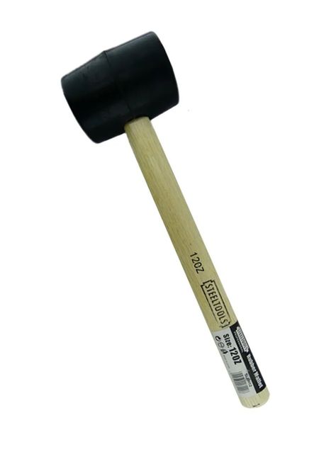 Combo Martillo Mazo Maceta De Goma 12oz Slrh12-0