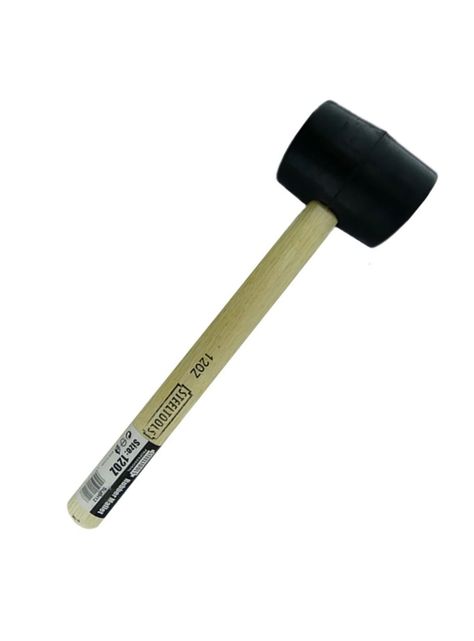 Combo Martillo Mazo Maceta De Goma 12oz Slrh12-1