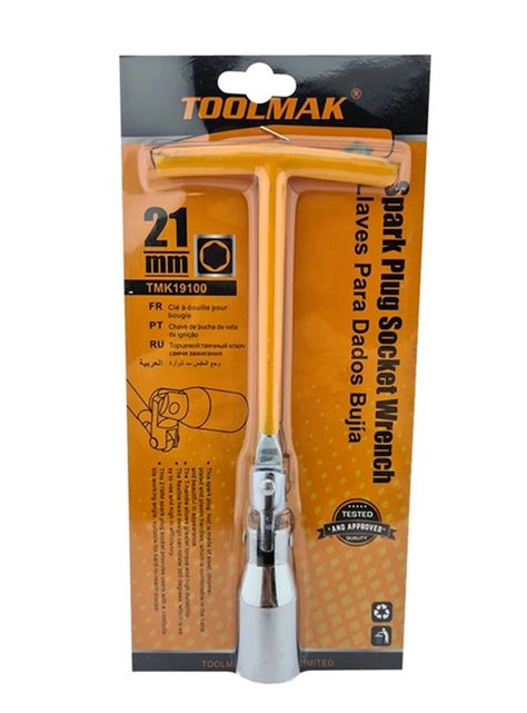 Llave Dado Saca Bujia Auto 21mm Toolmak Tmk19100-0