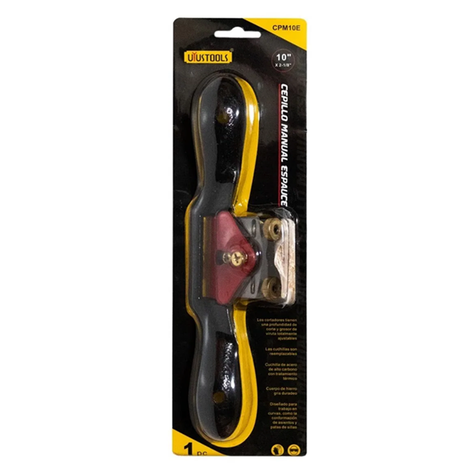 Cepillo Carpintero Manual Espauce Plano 10 X 2-1/8 Uyustools-3