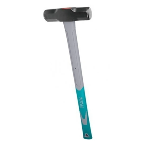 Combo Martillo Mazo Mango Fibra Vidrio 12lbs Total-0