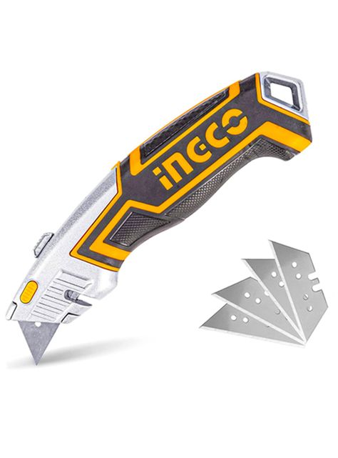 Cuchillo Cartonero Retráctil Ingco Huk6118   -0