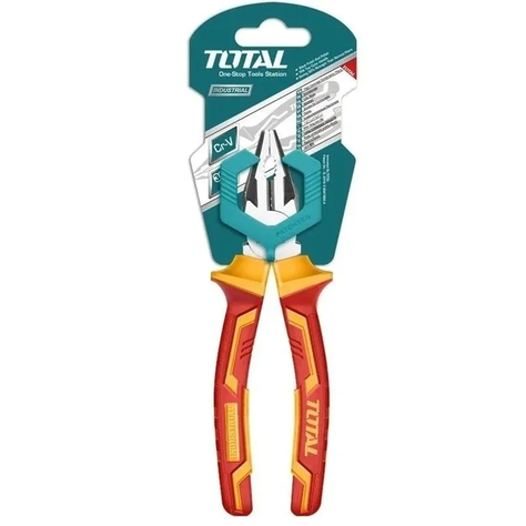 Alicate Universal Aislado Electricista 6 PLG Total-1