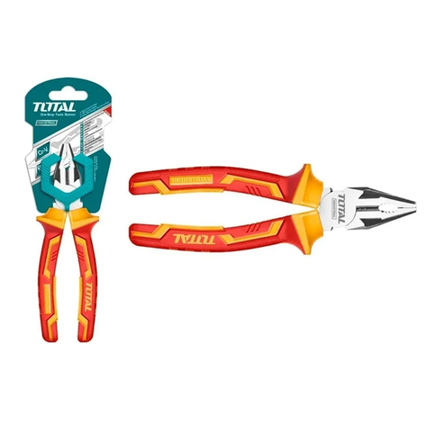 Alicate Universal Aislado Electricista 6 PLG Total-2