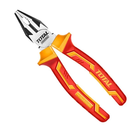Alicate Universal Aislado Electricista 6 PLG Total-0
