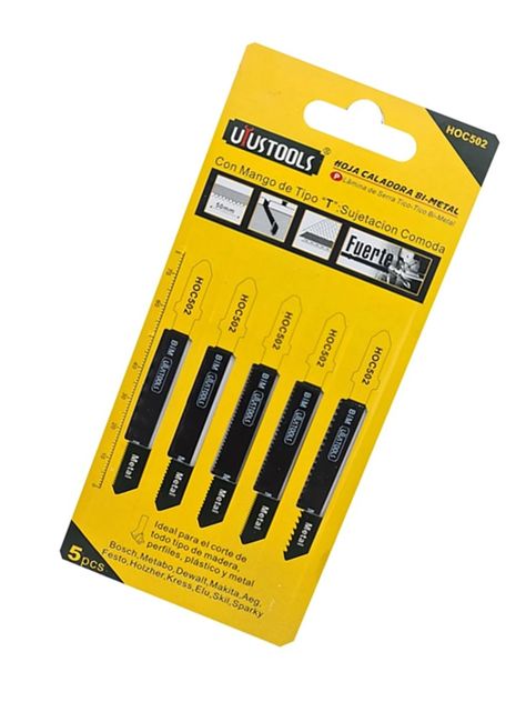 Hojas Bimetal P/ Sierra Caladora 5 Pcs Uyustools-1