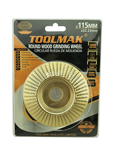 Disco Escofina Para Tallado Y Desbaste De Madera 115mm Tmk  -0