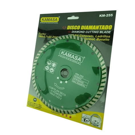 Disco Diamantado 7 180mm Corte Turbo Concreto Km-0