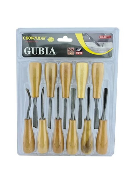 Cinceles P/ Tallar Madera Gubia 11 Piezas Cmga1111-0