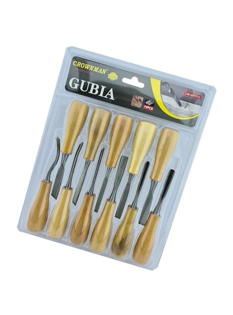 Cinceles P/ Tallar Madera Gubia 11 Piezas Cmga1111-1