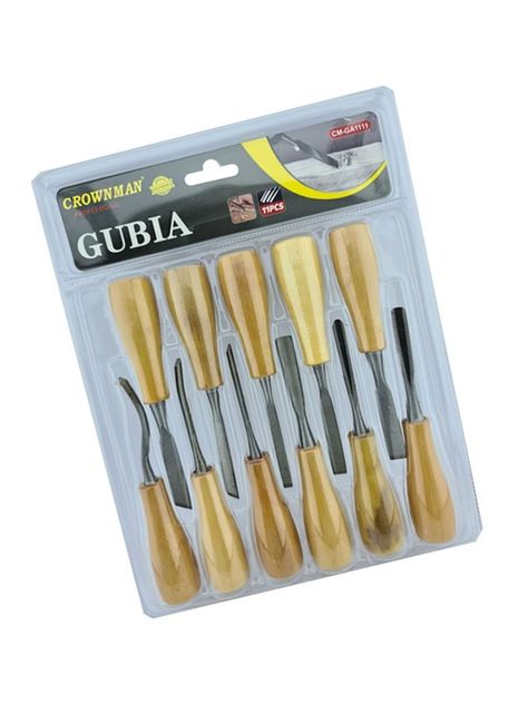 Cinceles P/ Tallar Madera Gubia 11 Piezas Cmga1111-2