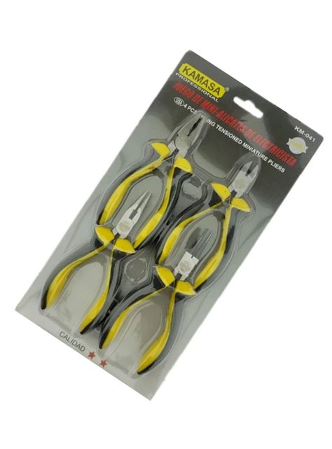 Mini Alicates 5 PulG 4 Piezas Electricista Km041-2