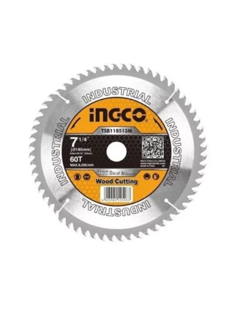 Disco Sierra Circular 7 1/4 PulG 60 Dientes Ingco-0