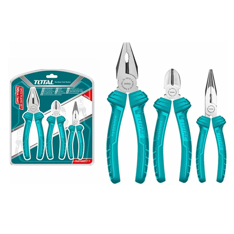 Set De Alicates 3 Pieza Universal Combinados Total-1