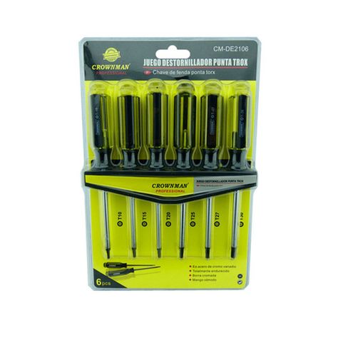 Set Destornilladores Torx Estrella 6 Pcs Cmde2106-0