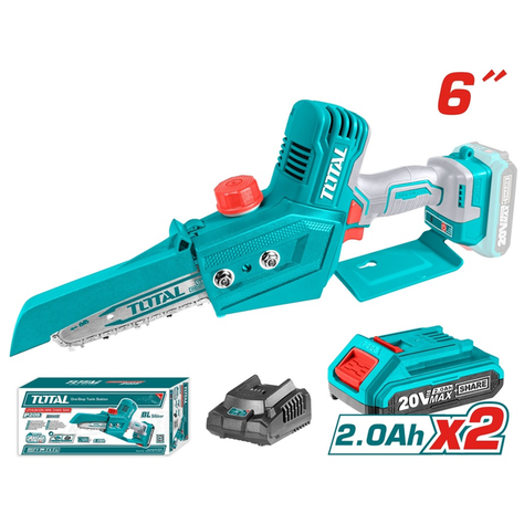 Motosierra 20v 150mm Bateria + Cargador Total-1