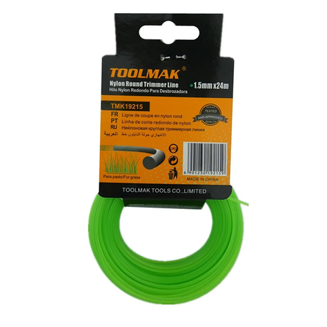 Hilo Nylon Orilladora Pasto 1.5mm X 24 Mts Tmk-0