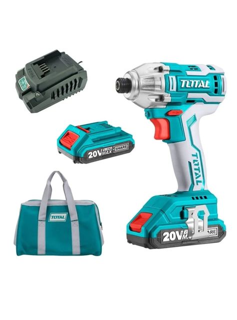 Atornillador De Impacto 20v 1/4 2Bat + Carg Total-0