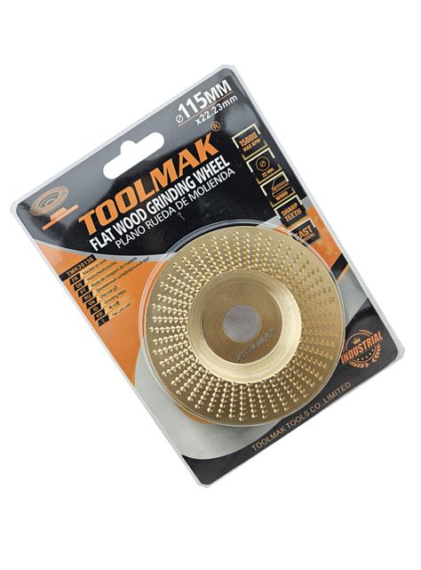 Disco Escofina P/ Tallado Y Desbaste De Madera 115mm Plano  -1