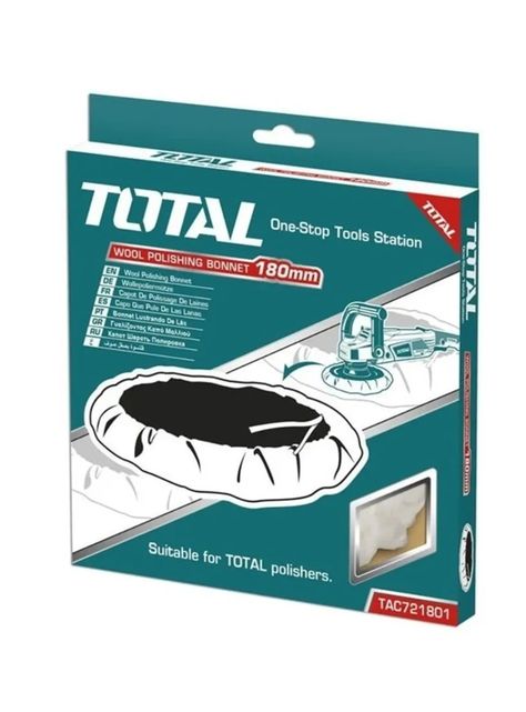 Bonete Disco Para Pulir 180mm Lana Total Tac721801-0