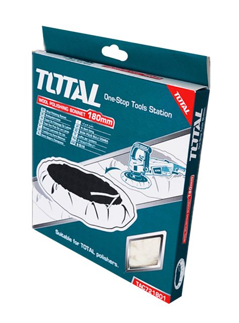 Bonete Disco Para Pulir 180mm Lana Total Tac721801-1